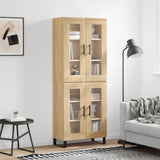 Credenza Rovere Sonoma 69,5x34x180 cm in Legno truciolato