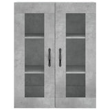 Credenza Grigio Cemento 69,5x34x180 cm in Legno truciolato