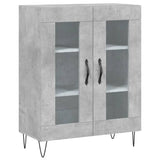 Credenza Grigio Cemento 69,5x34x180 cm in Legno truciolato