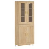Credenza Rovere Sonoma 69,5x34x180 cm in Legno truciolato