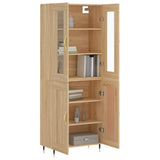 Credenza Rovere Sonoma 69,5x34x180 cm in Legno truciolato