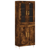 Credenza Rovere Fumo 69,5x34x180 cm in Legno truciolato
