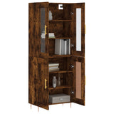 Credenza Rovere Fumo 69,5x34x180 cm in Legno truciolato