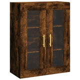 Credenza Rovere Fumo 69,5x34x180 cm in Legno truciolato