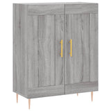 Credenza Grigio Sonoma 69,5x34x180 cm in Legno truciolato