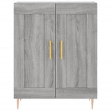Credenza Grigio Sonoma 69,5x34x180 cm in Legno truciolato