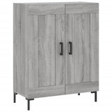 Credenza Grigio Sonoma 69,5x34x180 cm in Legno truciolato