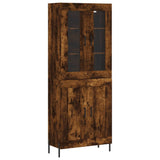 Credenza Rovere Fumo 69,5x34x180 cm in Legno truciolato