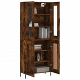 Credenza Rovere Fumo 69,5x34x180 cm in Legno truciolato