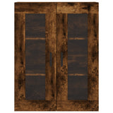 Credenza Rovere Fumo 69,5x34x180 cm in Legno truciolato