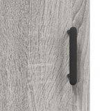 Credenza Grigio Sonoma 69,5x34x180 cm in Legno truciolato