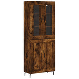 Credenza Rovere Fumo 69,5x34x180 cm in Legno truciolato