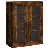 Credenza Rovere Fumo 69,5x34x180 cm in Legno truciolato