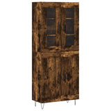 Credenza Rovere Fumo 69,5x34x180 cm in Legno truciolato