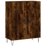 Credenza Rovere Fumo 69,5x34x180 cm in Legno truciolato