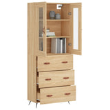 Credenza Rovere Sonoma 69,5x34x180 cm in Legno truciolato