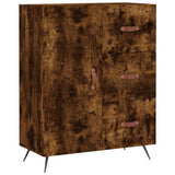 Credenza Rovere Fumo 69,5x34x180 cm in Legno truciolato