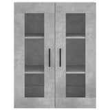 Credenza Grigio Cemento 69,5x34x180 cm in Legno truciolato
