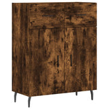 Credenza Rovere Fumo 69,5x34x180 cm in Legno truciolato