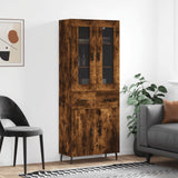 Credenza Rovere Fumo 69,5x34x180 cm in Legno truciolato