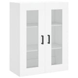 Credenza Bianca 69,5x34x180 cm in Legno truciolato
