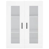Credenza Bianca 69,5x34x180 cm in Legno truciolato