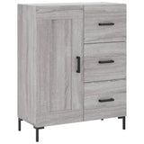 Credenza Grigio Sonoma 69,5x34x180 cm in Legno truciolato