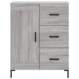 Credenza Grigio Sonoma 69,5x34x180 cm in Legno truciolato