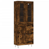 Credenza Rovere Fumo 69,5x34x180 cm in Legno truciolato