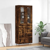 Credenza Rovere Fumo 69,5x34x180 cm in Legno truciolato