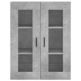 Credenza Grigio Cemento 69,5x34x180 cm in Legno truciolato