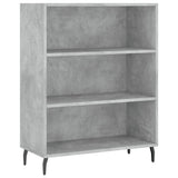 Credenza Grigio Cemento 69,5x34x180 cm in Legno truciolato