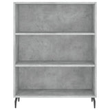 Credenza Grigio Cemento 69,5x34x180 cm in Legno truciolato