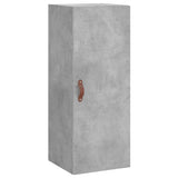 Credenza Grigio Cemento 34,5x34x180 cm in Legno truciolato