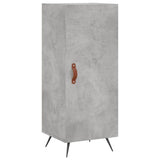 Credenza Grigio Cemento 34,5x34x180 cm in Legno truciolato
