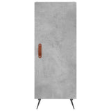 Credenza Grigio Cemento 34,5x34x180 cm in Legno truciolato