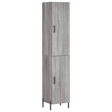 Credenza Grigio Sonoma 34,5x34x180 cm in Legno truciolato