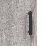 Credenza Grigio Sonoma 34,5x34x180 cm in Legno truciolato
