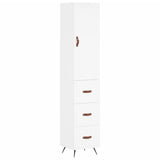 Credenza Bianca 34,5x34x180 cm in Legno truciolato