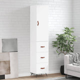 Credenza Bianca 34,5x34x180 cm in Legno truciolato