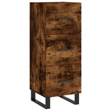 Credenza Rovere Fumo 34,5x34x180 cm in Legno truciolato