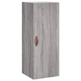 Credenza Grigio Sonoma 34,5x34x180 cm in Legno truciolato