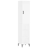Credenza Bianca 34,5x34x180 cm in Legno truciolato