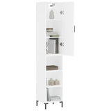 Credenza Bianca 34,5x34x180 cm in Legno truciolato