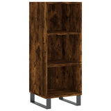 Credenza Rovere Fumo 34,5x34x180 cm in Legno truciolato