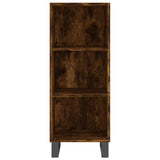 Credenza Rovere Fumo 34,5x34x180 cm in Legno truciolato