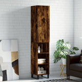 Credenza Rovere Fumo 34,5x34x180 cm in Legno truciolato