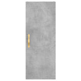 Credenza Grigio Cemento 34,5x34x180 cm in Legno truciolato