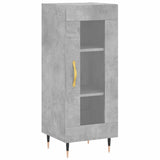 Credenza Grigio Cemento 34,5x34x180 cm in Legno truciolato