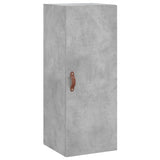 Credenza Grigio Cemento 34,5x34x180 cm in Legno truciolato